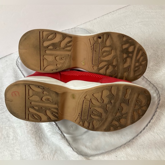 Gianni Bini Rizwell‎ Lace-Up Red Sneakers women’s 8.5 leopard print casual shoe - Picture 7 of 12